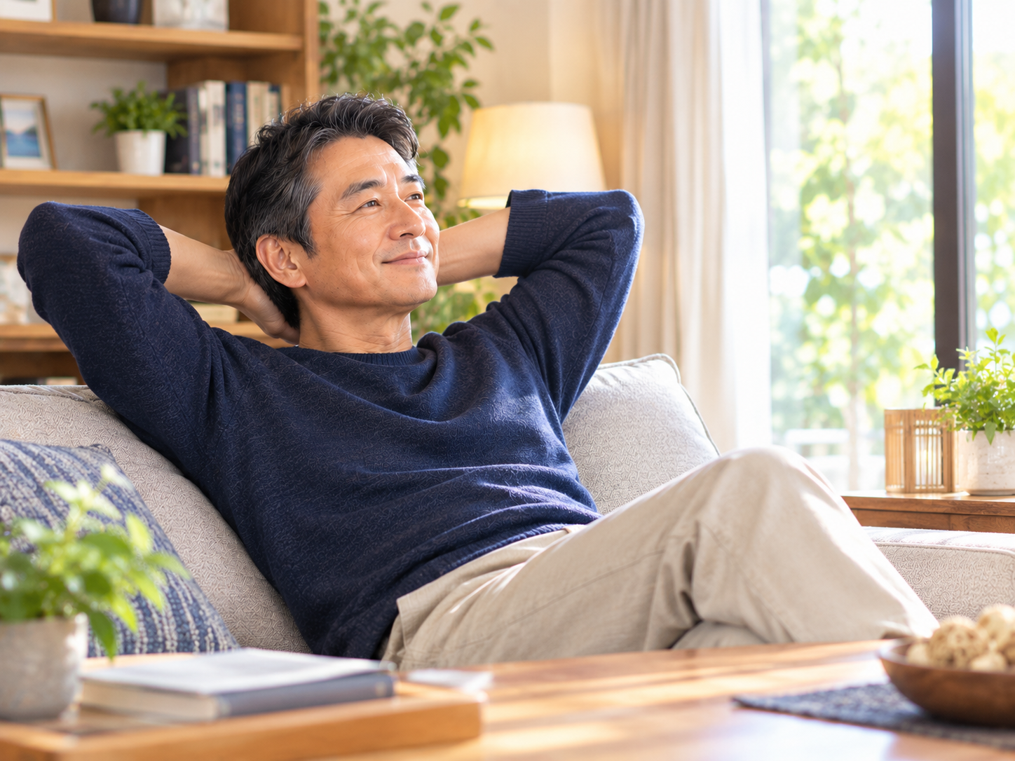 ご自宅でリラックスするイメージ画像